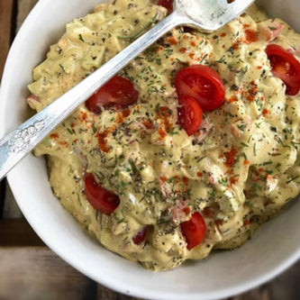 Cashew + Veggies "Egg salad" (Soy free, 16 Oz.)